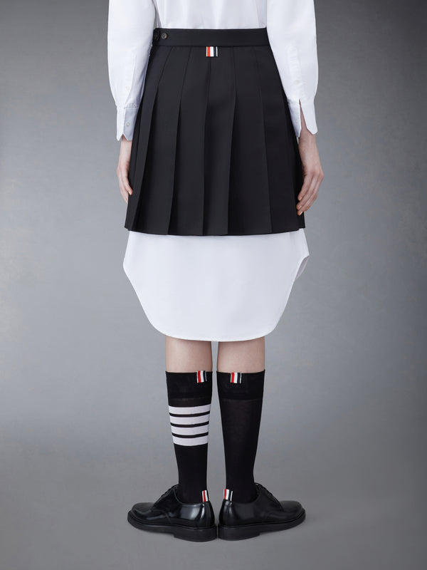 WOOL FRESCO MINI PLEATED SKIRT - image 3