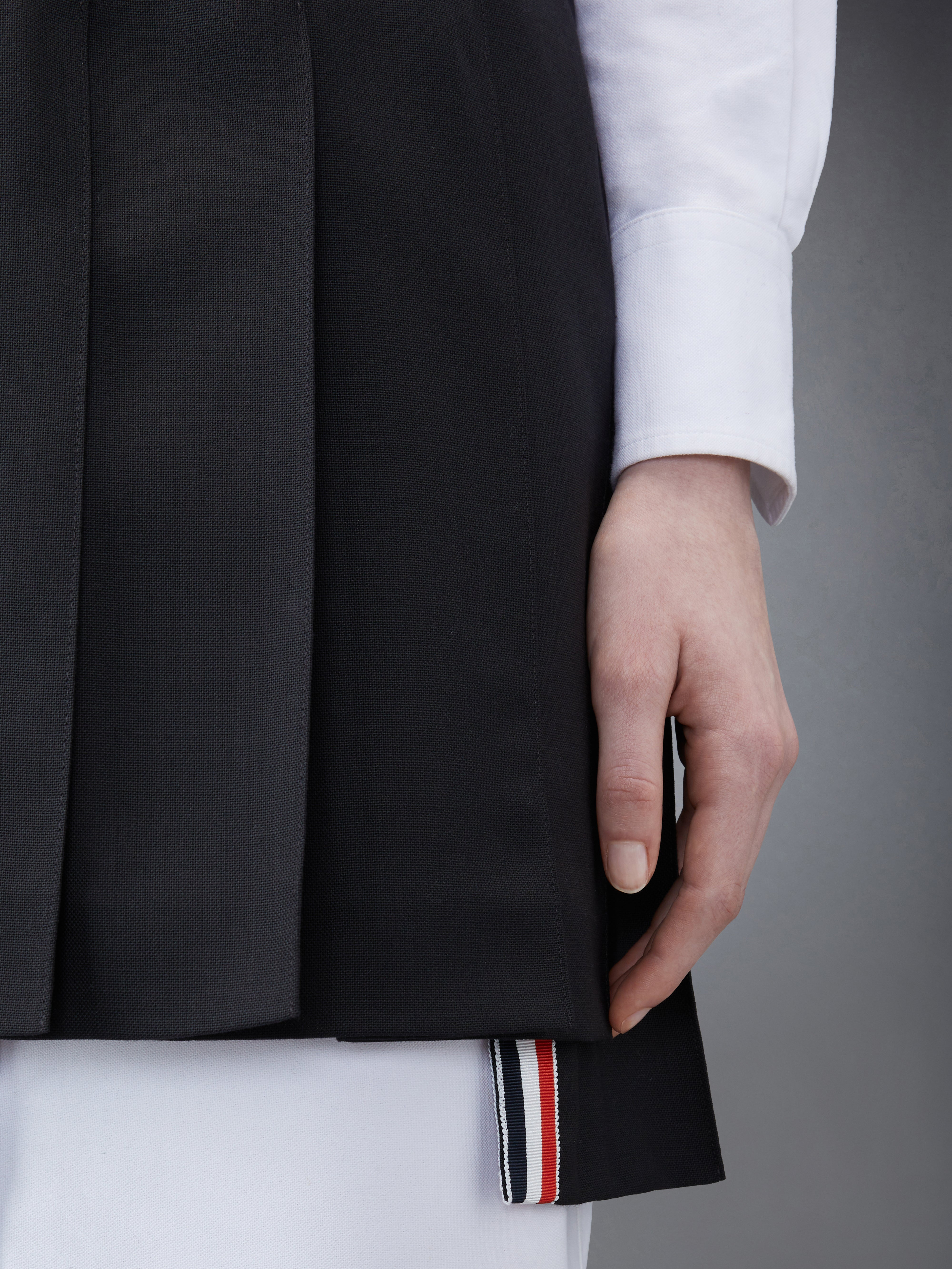 ★THOM BROWNE★ウール フレスコ プリーツ ミニ スカート ウール フレスコ織り ミニプリーツスカート | Thom Browne