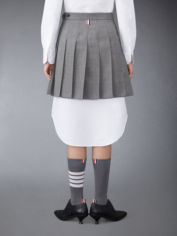 WOOL FRESCO MINI PLEATED SKIRT - image 3