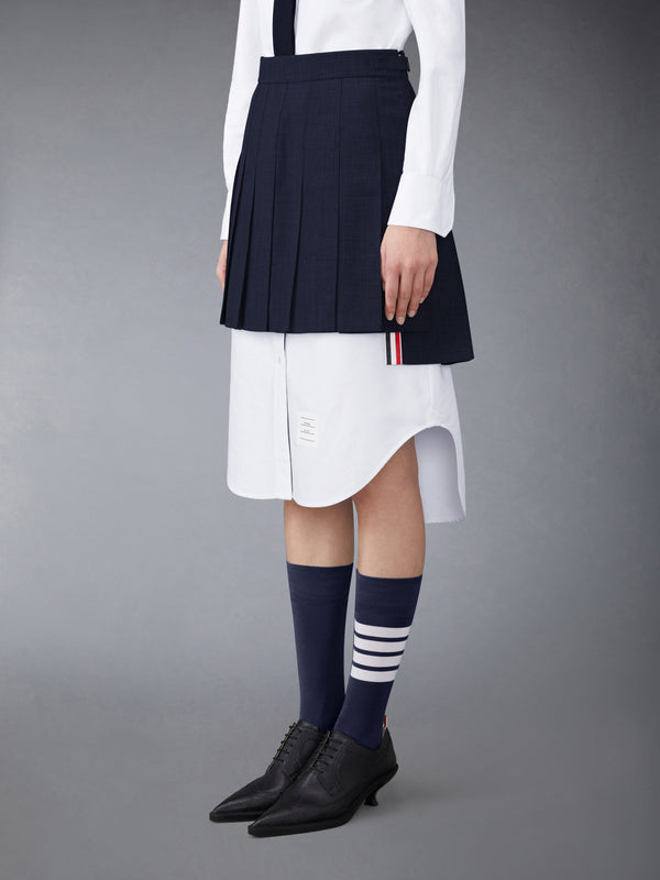 WOOL FRESCO MINI PLEATED SKIRT - image 2