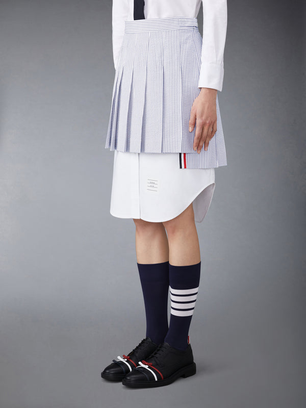 SEERSUCKER MINI PLEATED SKIRT - image 2