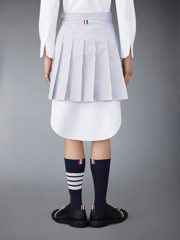 SEERSUCKER MINI PLEATED SKIRT - image 3