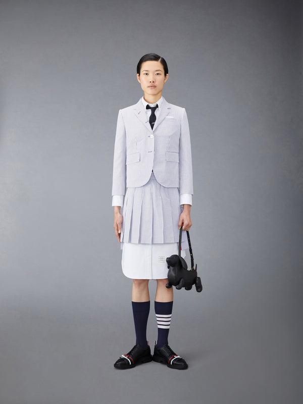 SEERSUCKER MINI PLEATED SKIRT - image 4