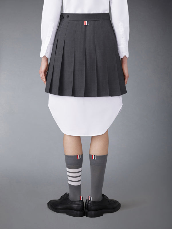 TWILL MINI PLEATED SKIRT - image 3