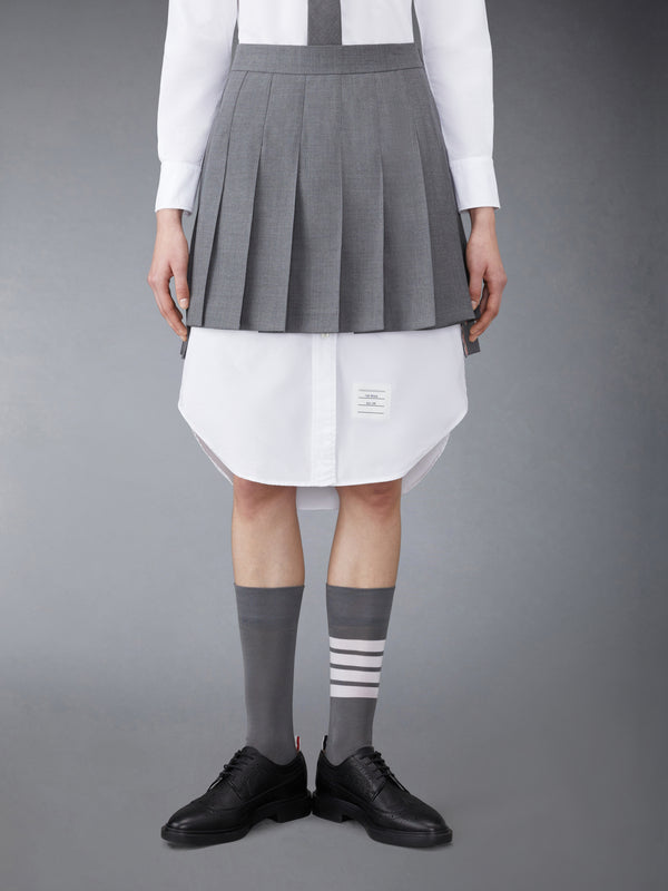 TWILL MINI PLEATED SKIRT - featured image
