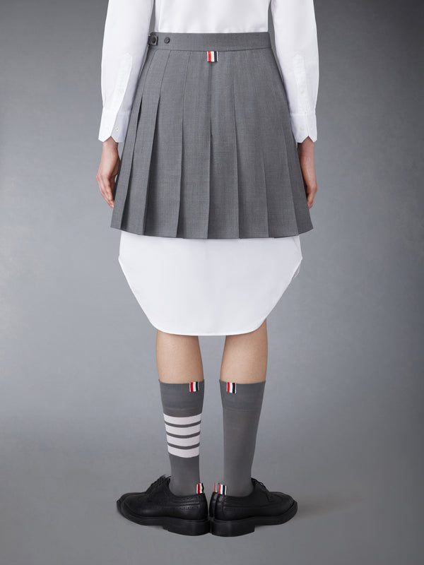 TWILL MINI PLEATED SKIRT - image 3