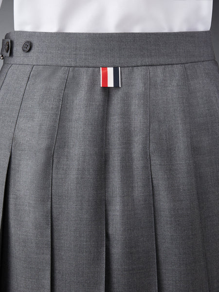 TWILL MINI PLEATED SKIRT