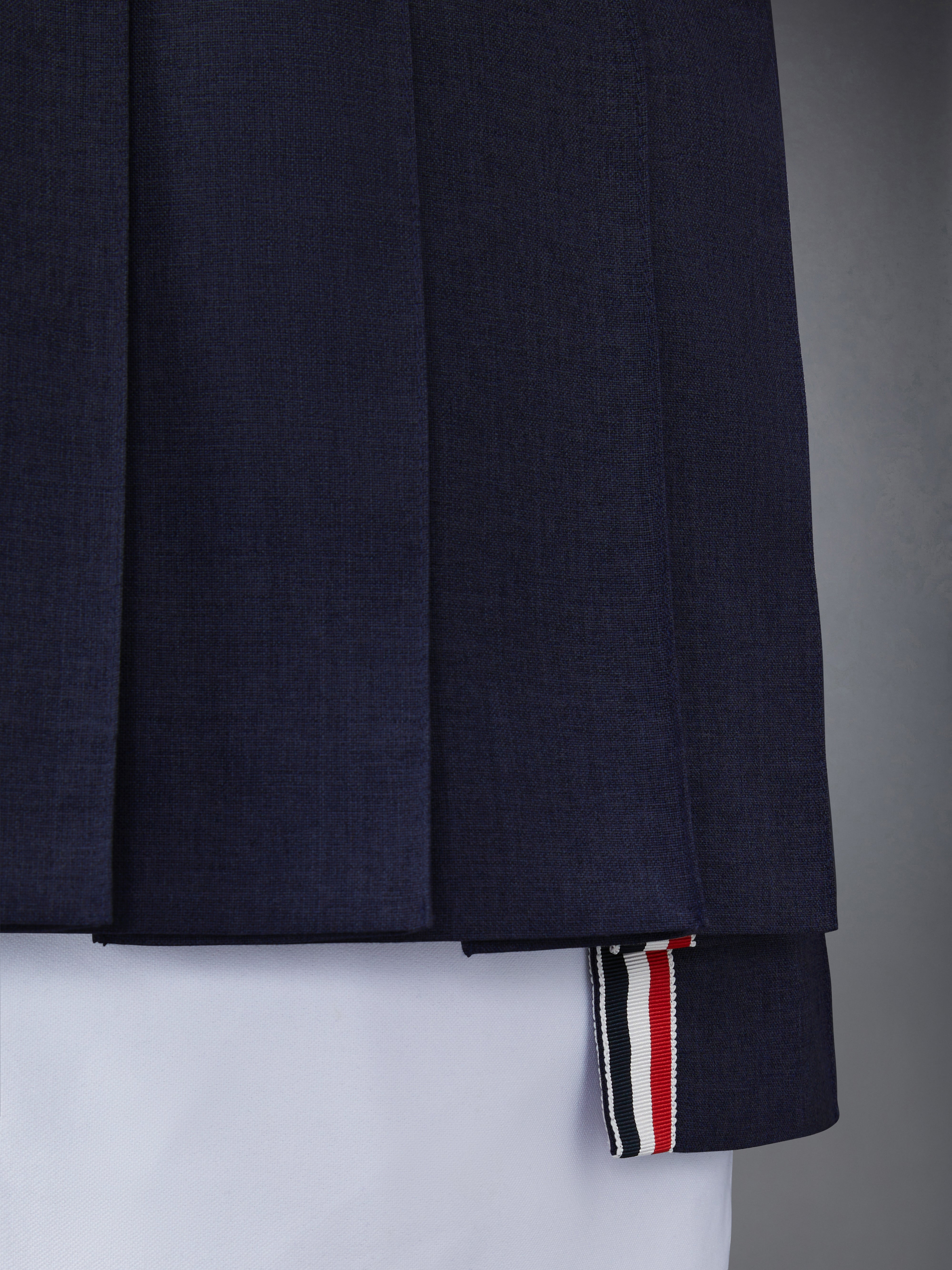 School Uniform Plain Weave Mini Pleated Skirt | Thom Browne