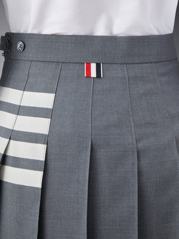 PLAIN WEAVE 4-BAR MINI PLEATED SKIRT - image 6