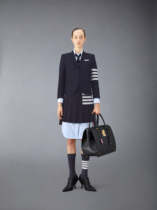 PLAIN WEAVE 4-BAR MINI PLEATED SKIRT - image 4