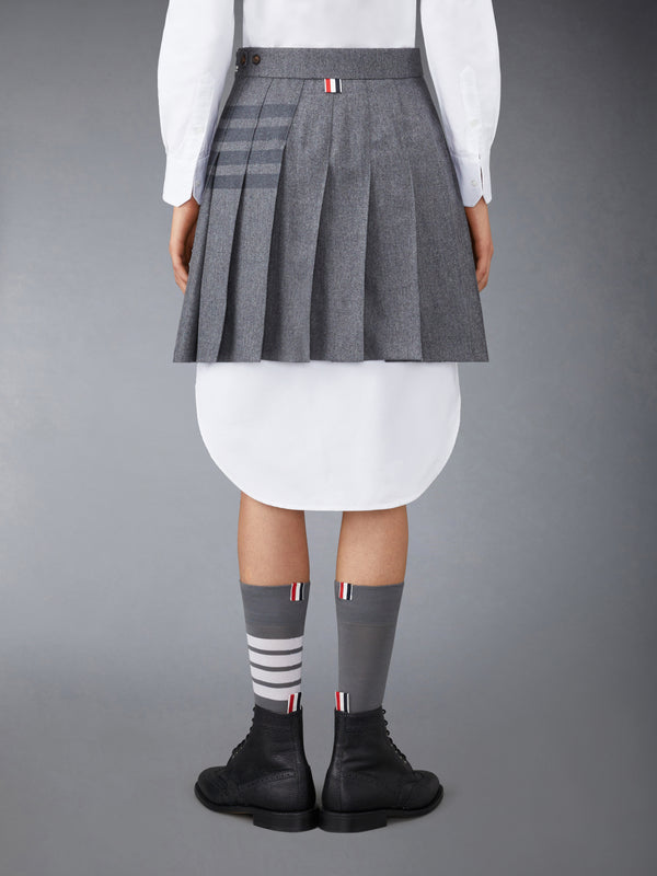 FLANNEL 4-BAR MINI PLEATED SKIRT - image 3