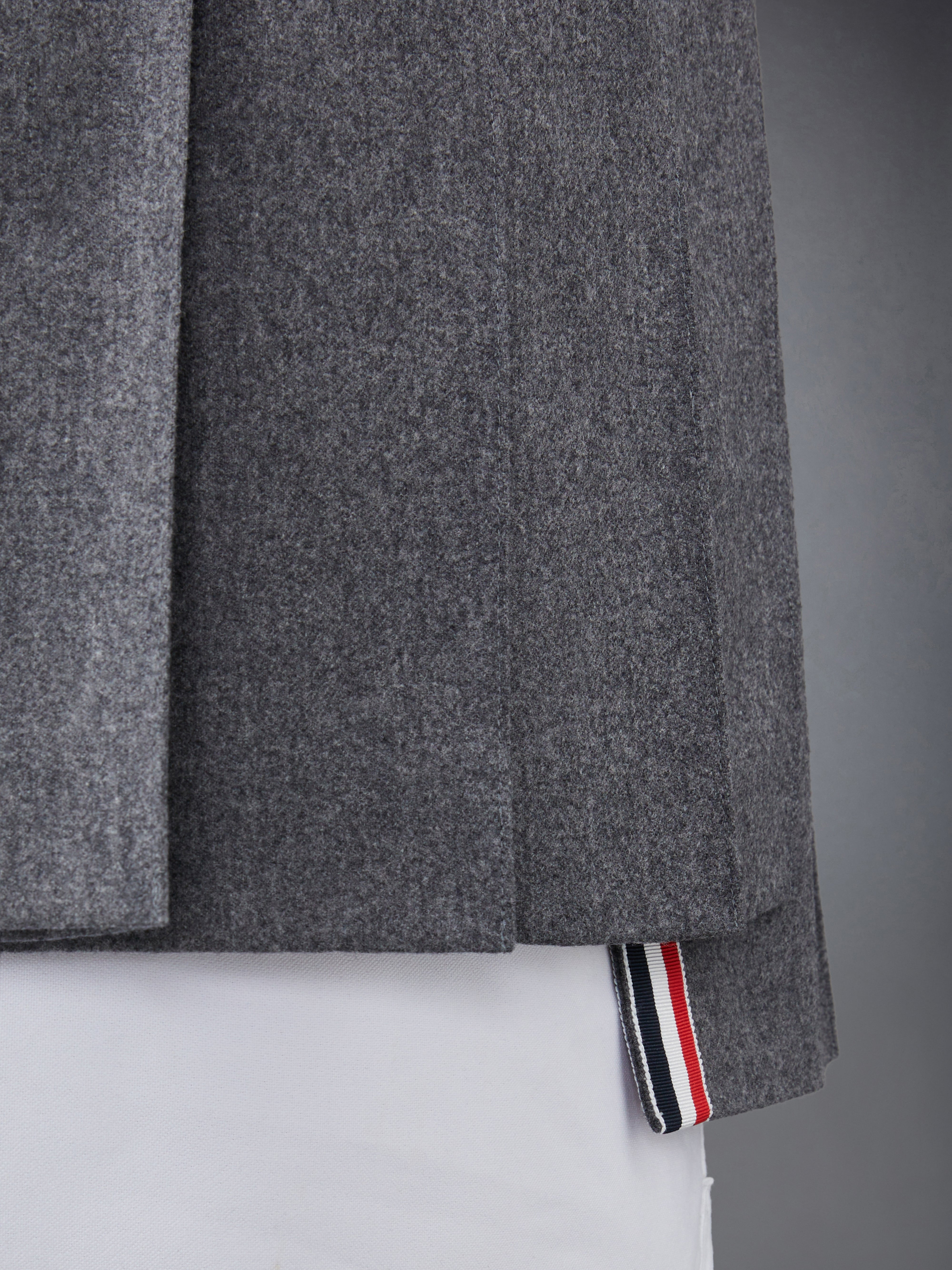 フランネル4BARプリーツミニスカート | Thom Browne