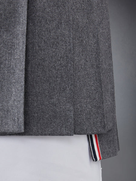 FLANNEL 4-BAR MINI PLEATED SKIRT MED GREY