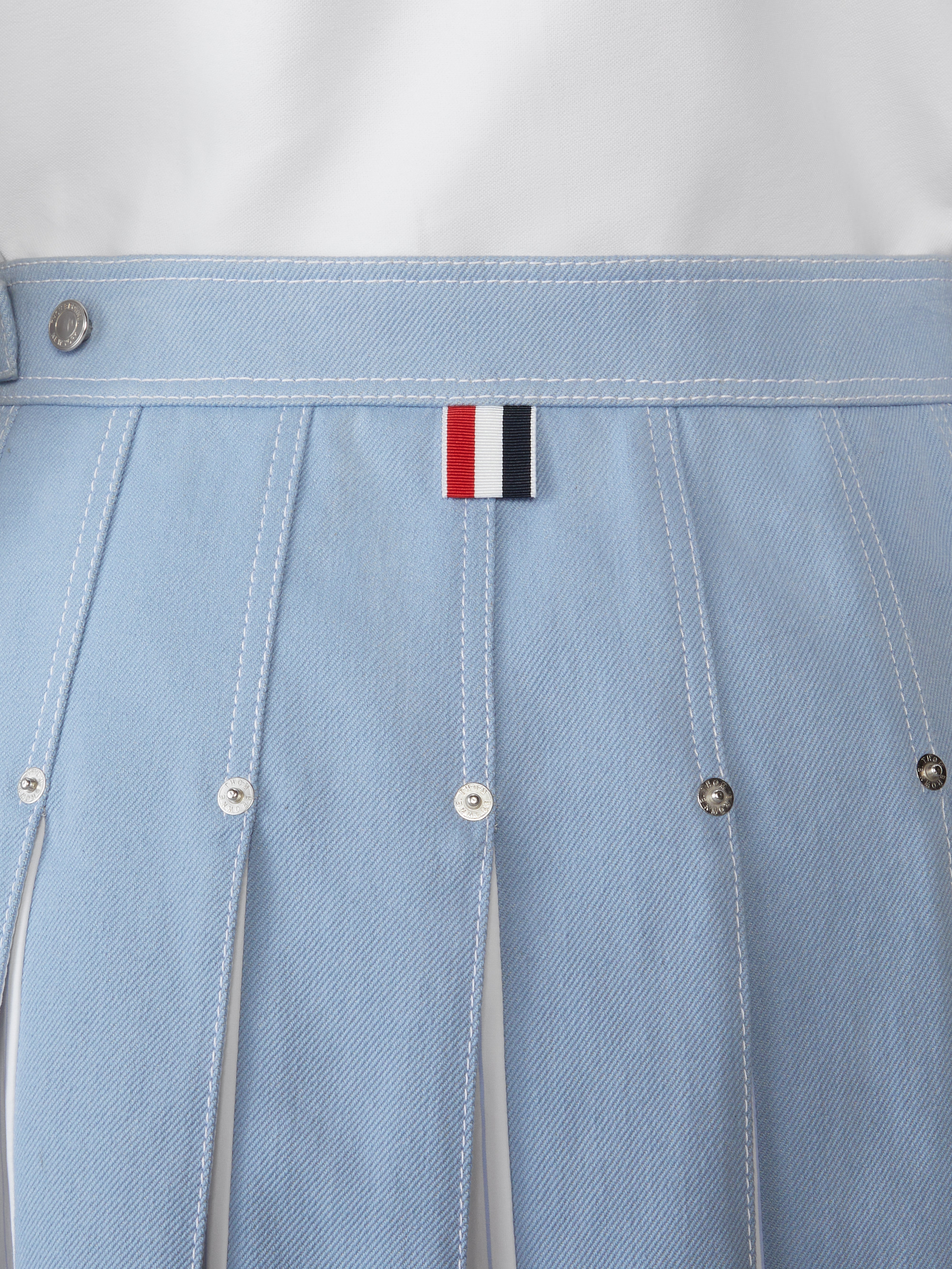Funmix Feather Intarsia Pointelle 4 Bar Polo | Thom Browne