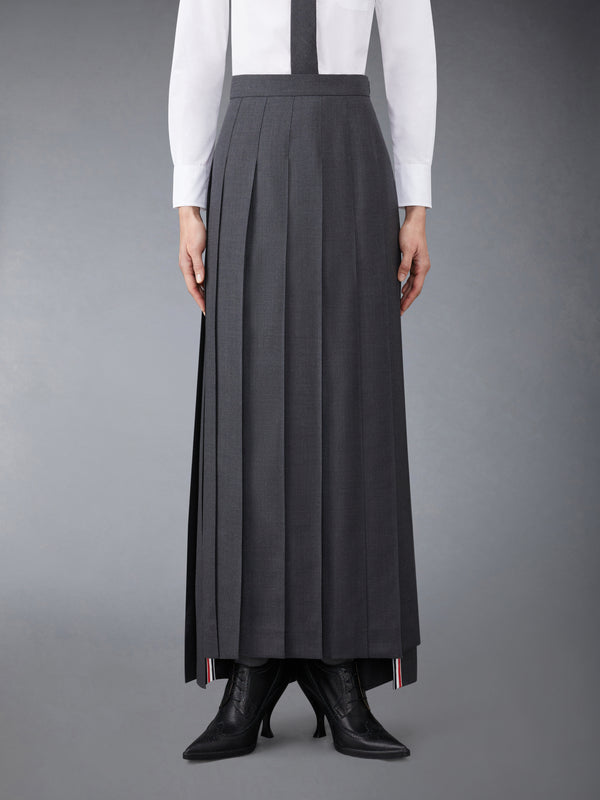TWILL PLEATED LONG SKIRT - featured image