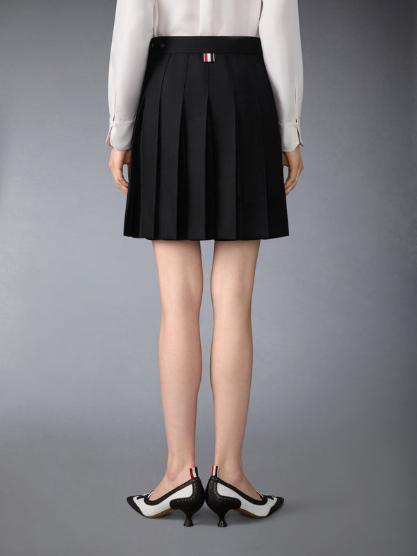 3-PLY WOOL MOHAIR PLEATED MINI SKIRT - image 2