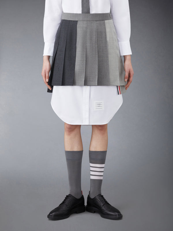 FUNMIX WOOL FRESCO CLASSIC MINI PLEATED SKIRT - featured image