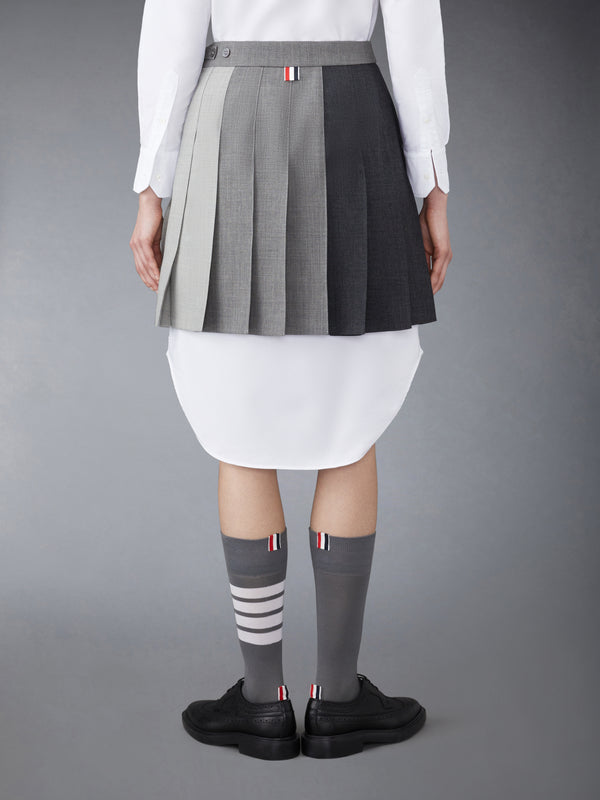 FUNMIX WOOL FRESCO CLASSIC MINI PLEATED SKIRT - image 3