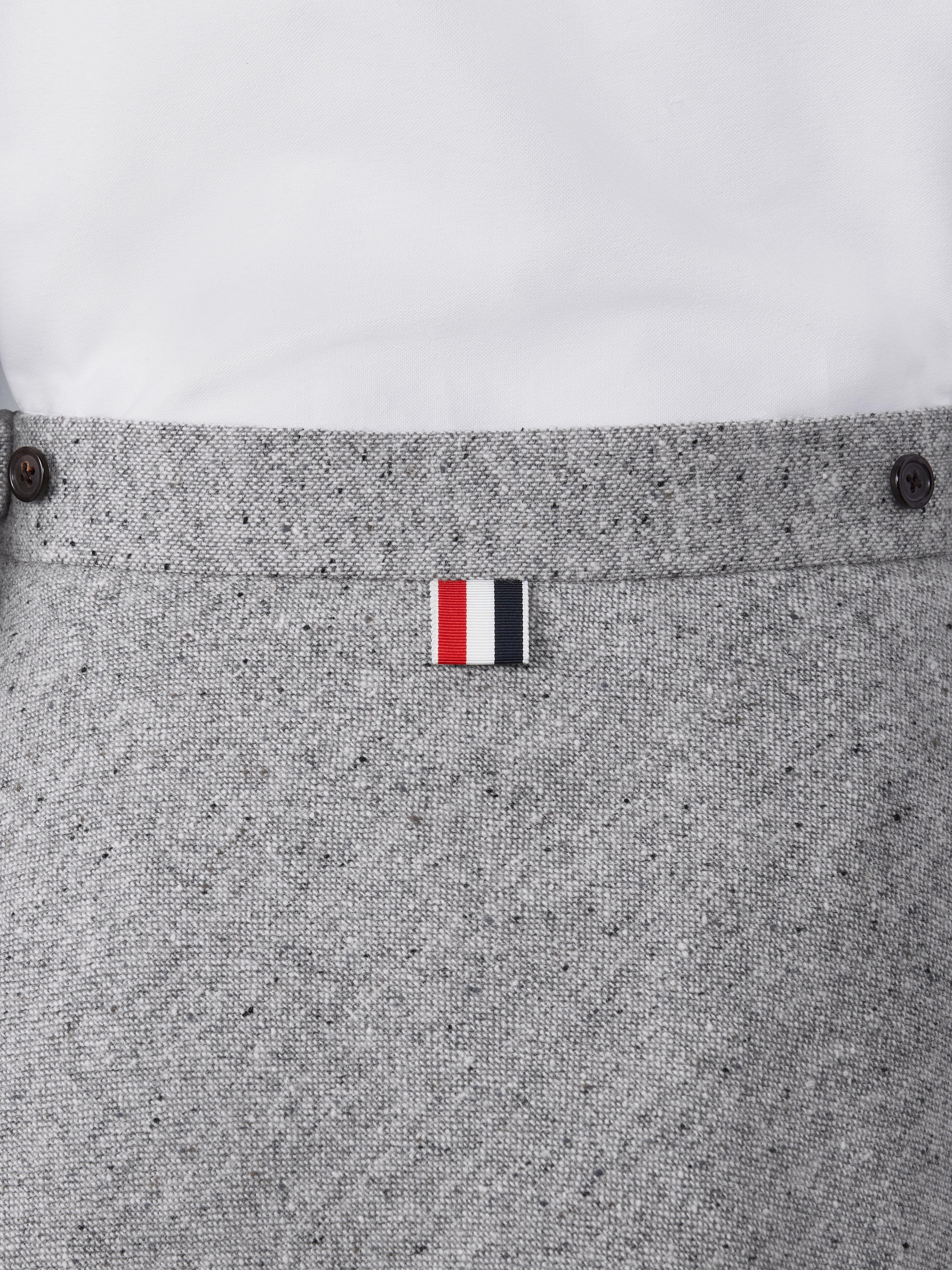 スカート THOM BROWNE THIGH LENGTH SIDE TAB SKIRT THOM BROWNE | Striped Waist Tweed Mini Skirt | Women | Lane