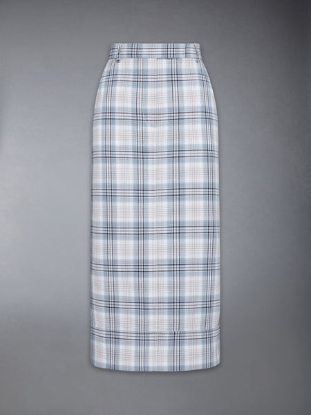 WINDOWPANE PLAID BELTLOOP SACK SKIRT SEASONAL MULTI