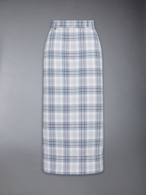 WINDOWPANE PLAID BELTLOOP SACK SKIRT - featured image