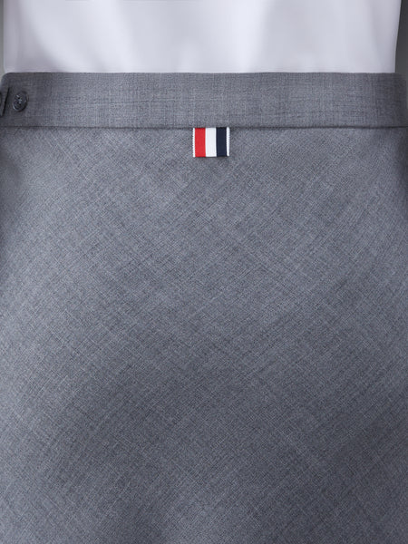 FRESCO MAXI LOW RISE BIAS SKIRT MED GREY