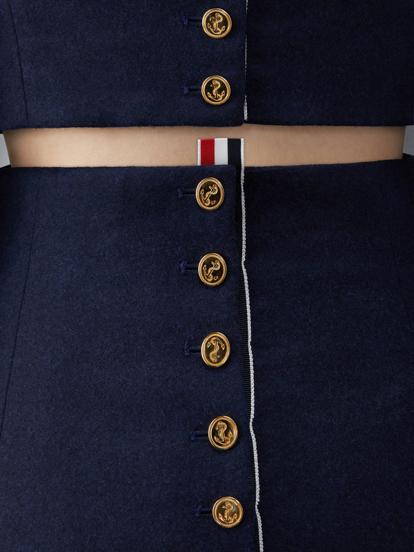 FLANNEL BUTTON BACK PENCIL SKIRT - image 6