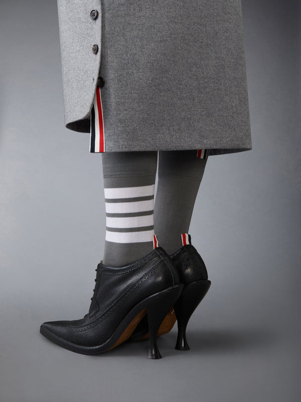 WOOL FLANNEL BOW SKIRT