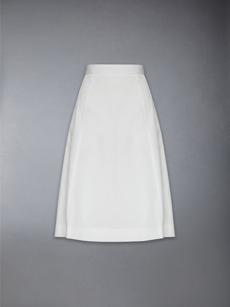 TYPEWRITER CLOTH A-LINE SKIRT WHITE