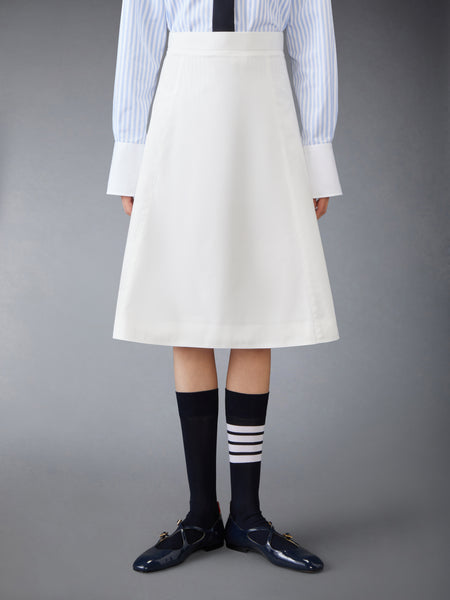 TYPEWRITER CLOTH A-LINE SKIRT WHITE