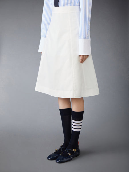 TYPEWRITER CLOTH A-LINE SKIRT WHITE