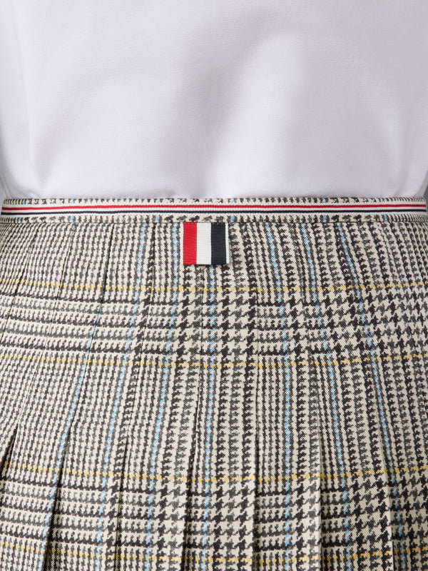 HUNTING TWEED SILK TWILL PLEATED SKIRT - image 5