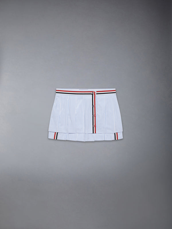 MADRAS COTTON MINI PLEATED WRAP SKIRT - featured image