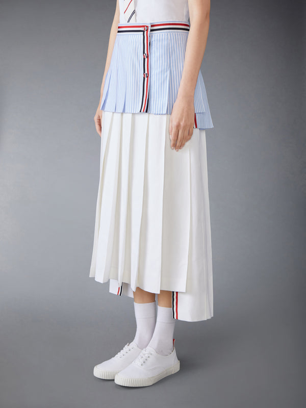 MADRAS COTTON MINI PLEATED WRAP SKIRT - image 2