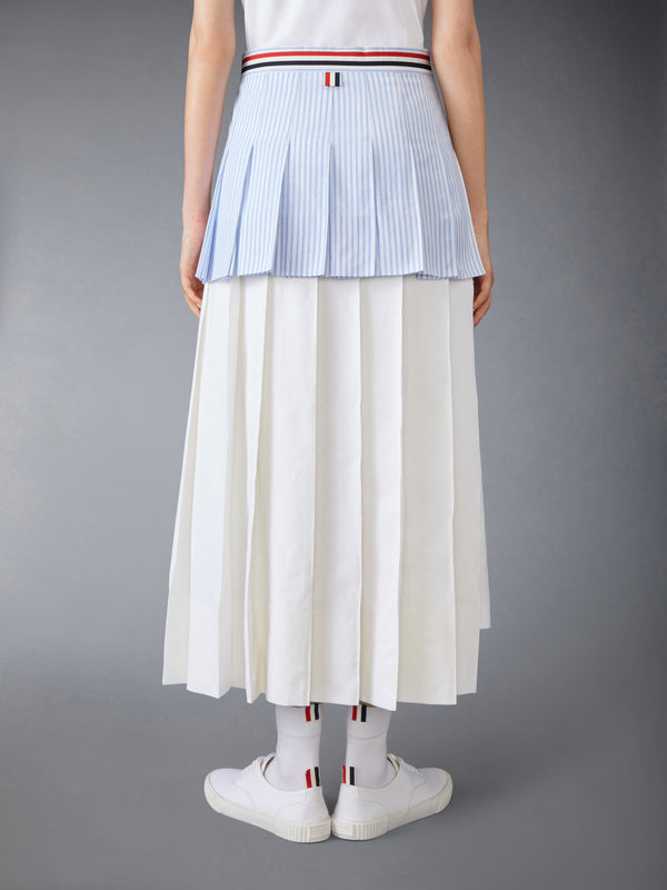 MADRAS COTTON MINI PLEATED WRAP SKIRT - image 3