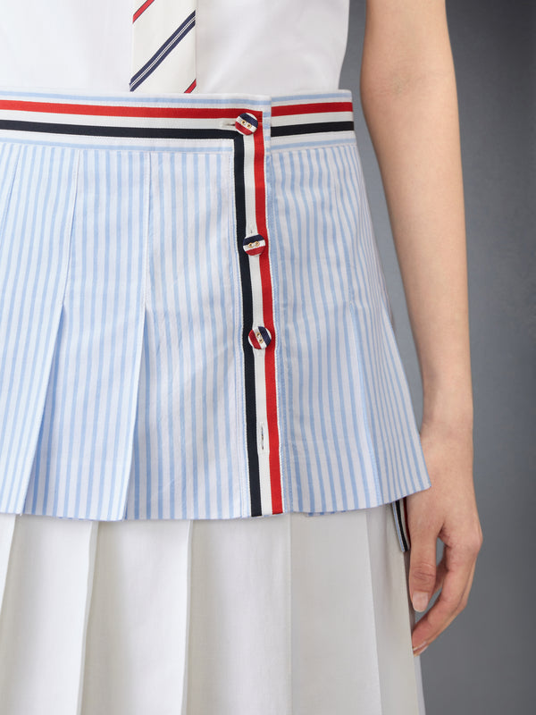 MADRAS COTTON MINI PLEATED WRAP SKIRT - image 5