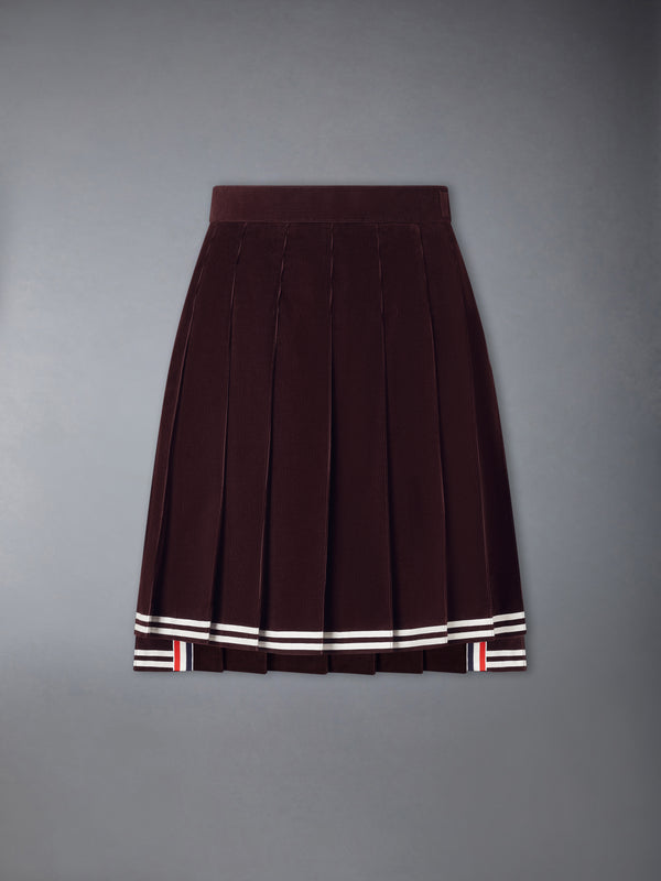 CORDUROY PLEATED SKIRT - featured image