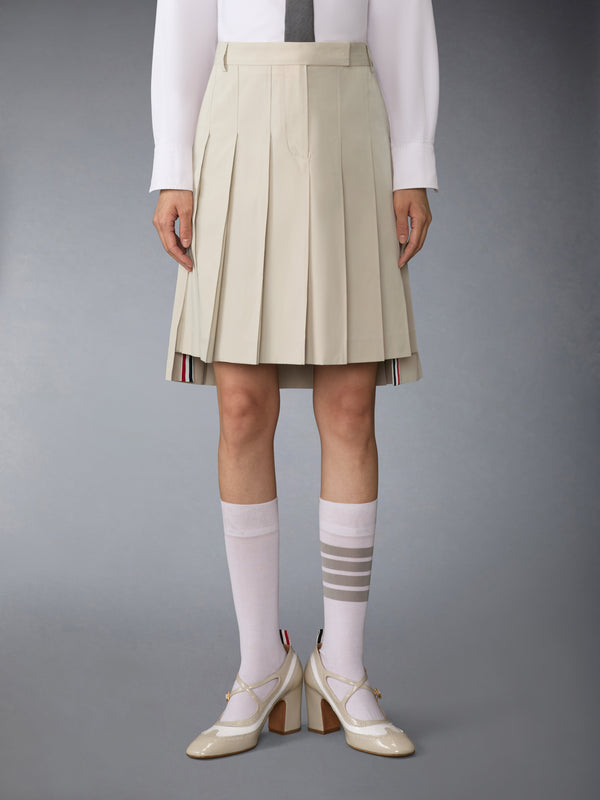 COTTON SUITING PLEATED SKIRT - image 1