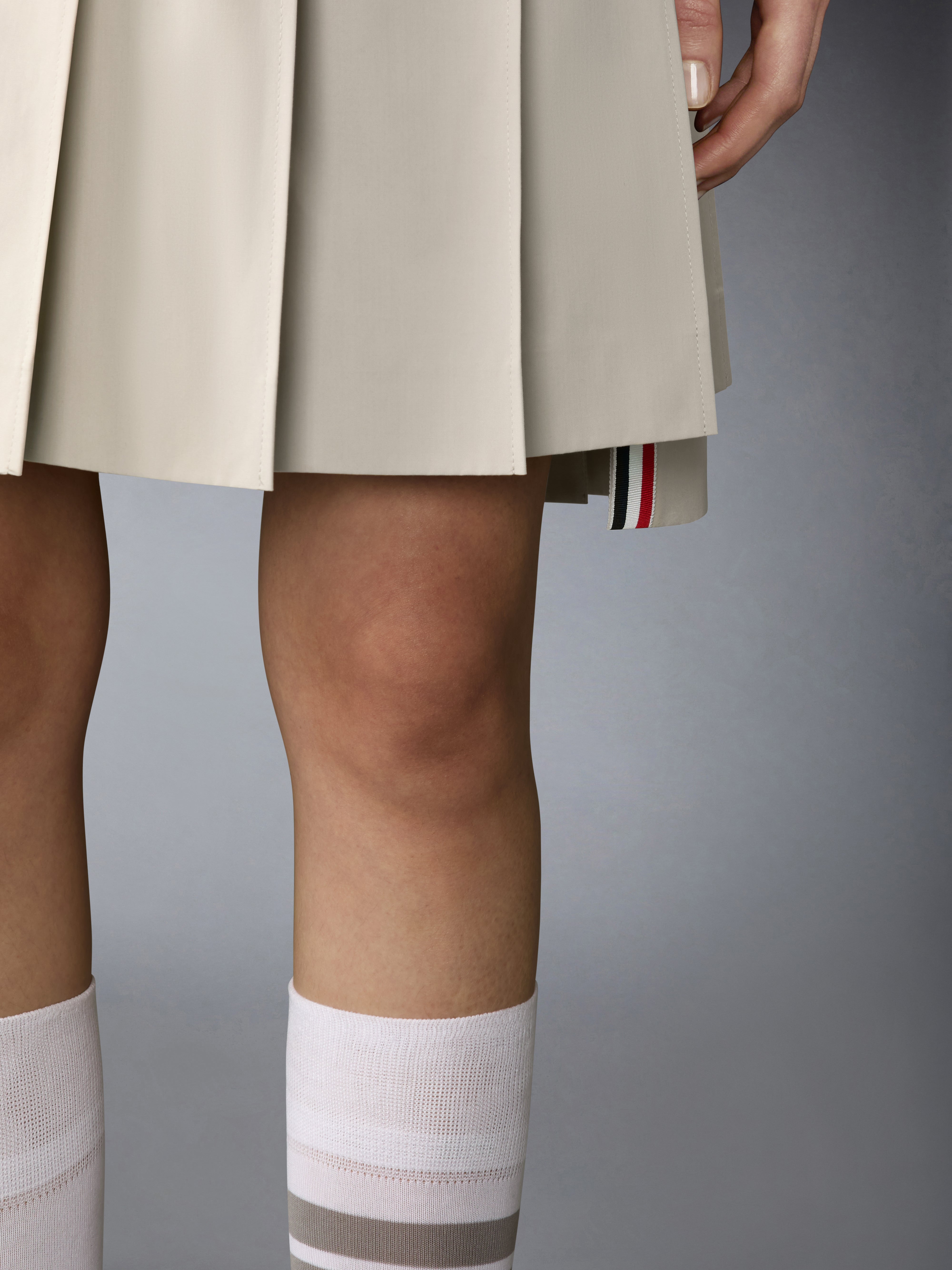 Cotton Suiting Pleated Skirt | Thom Browne