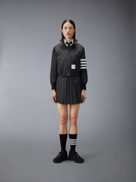 RIPSTOP PLEATED MINI SKIRT BLACK