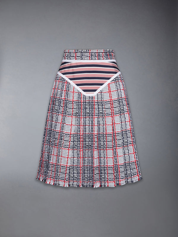 SUMMER TWEED TROMPE L’ŒIL BIKINI FRAYED SKIRT - featured image