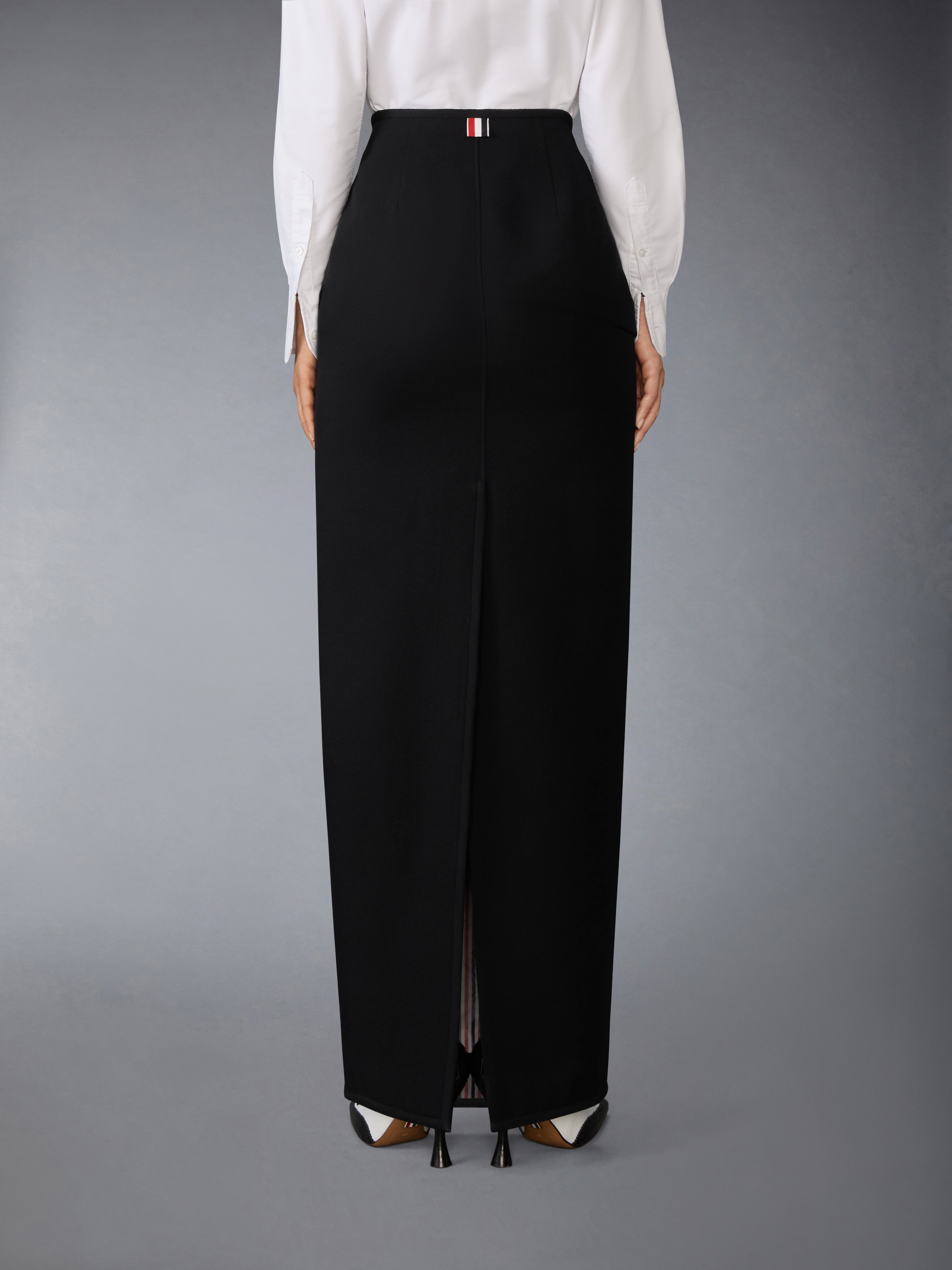 Whipcord Hobble Maxi Skirt | Thom Browne