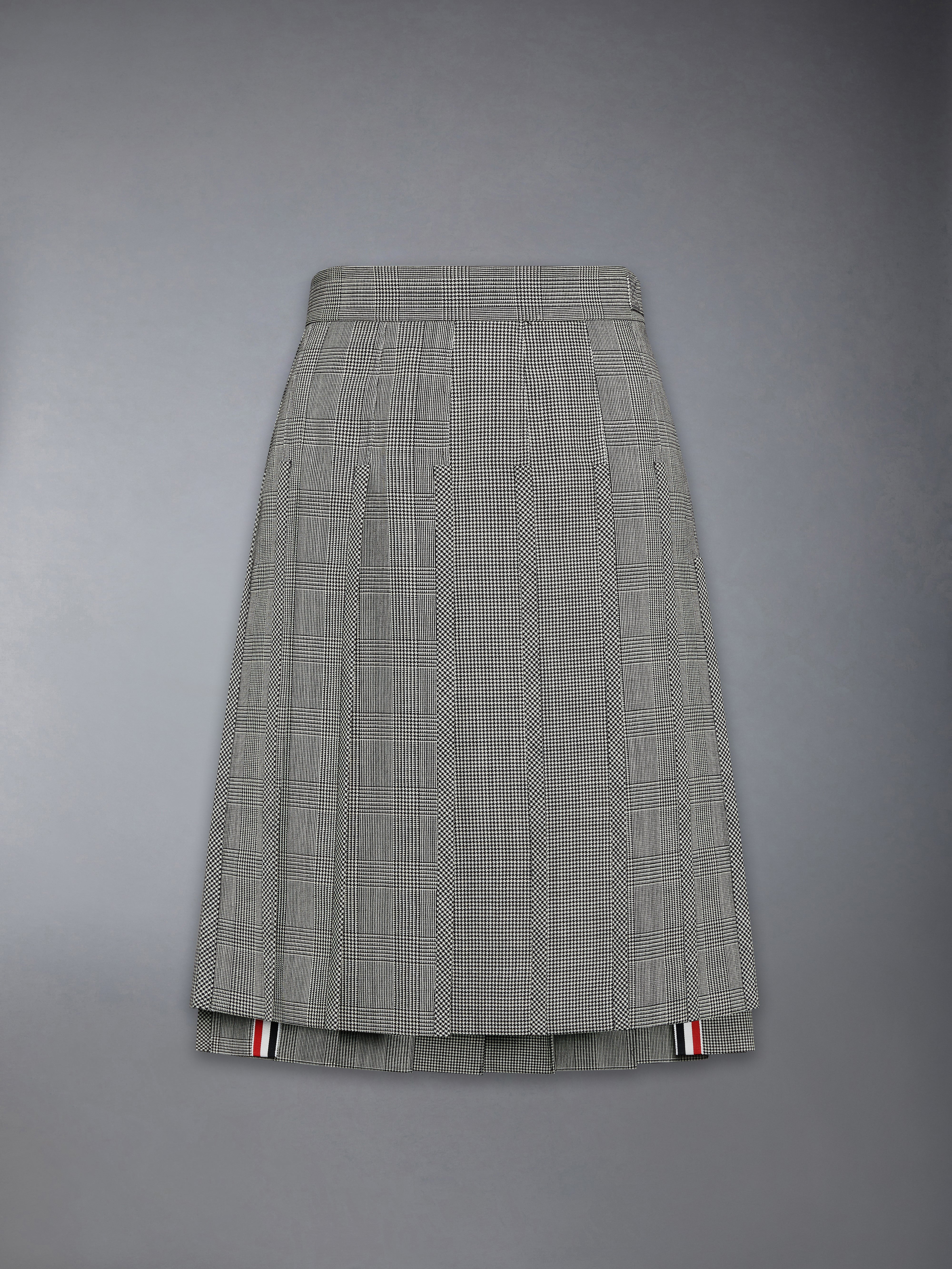 Funmix Houndstooth Fresco Pleated Skirt | Thom Browne