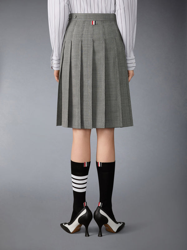 FUNMIX HOUNDSTOOTH FRESCO PLEATED SKIRT - image 2