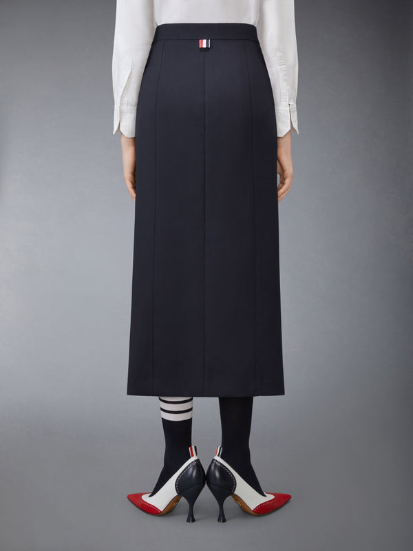 HOPSACK SUITING BUTTON FRONT SKIRT - image 3