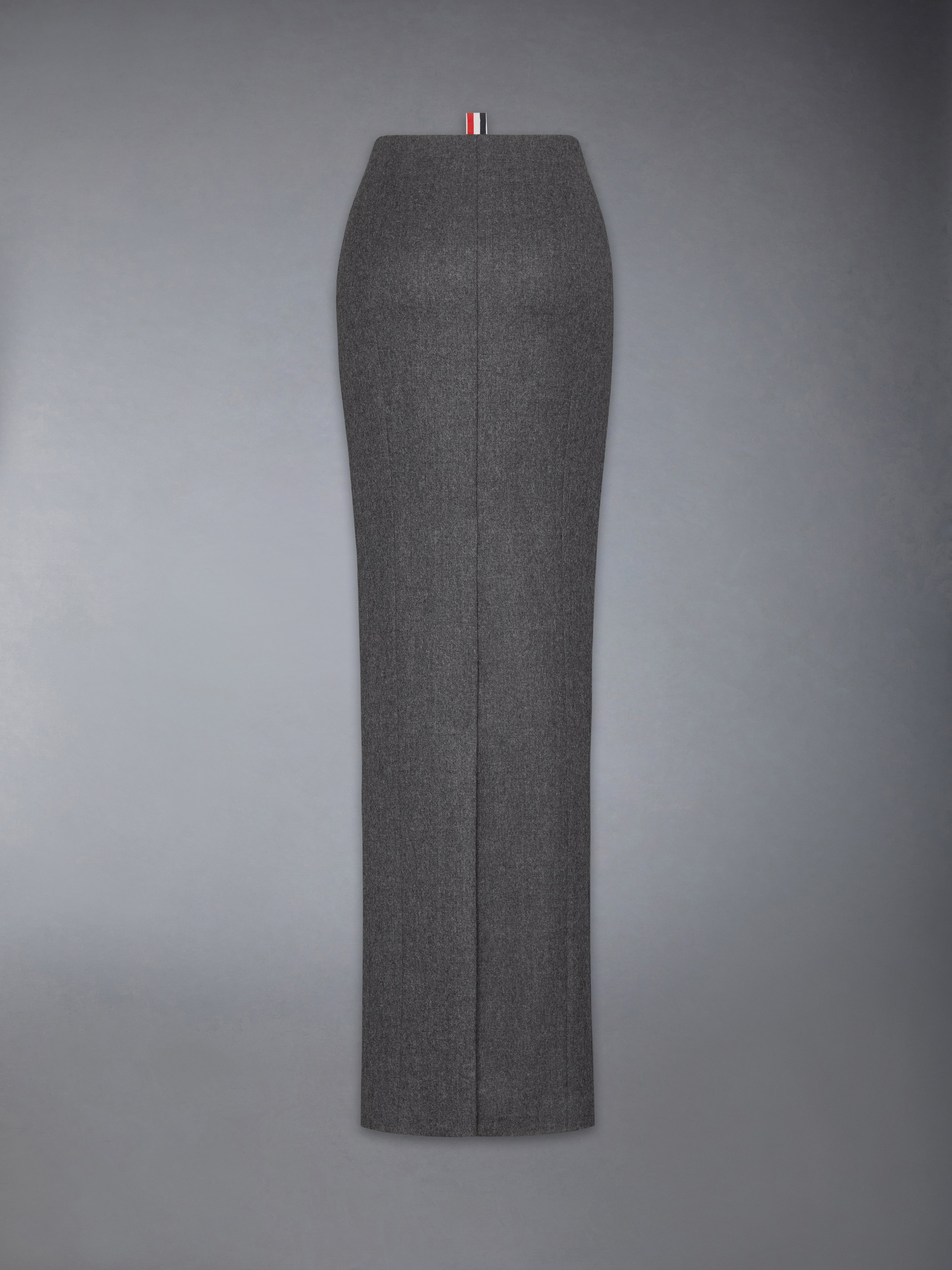 Solid Wool Flannel Pencil Skirt | Thom Browne