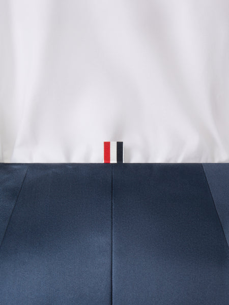 SOLID DOUBLE DUCHESS PENCIL SKIRT