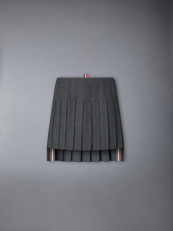 HIGH TWIST WOOL LOW RISE PLEATED MINI SKIRT - featured image
