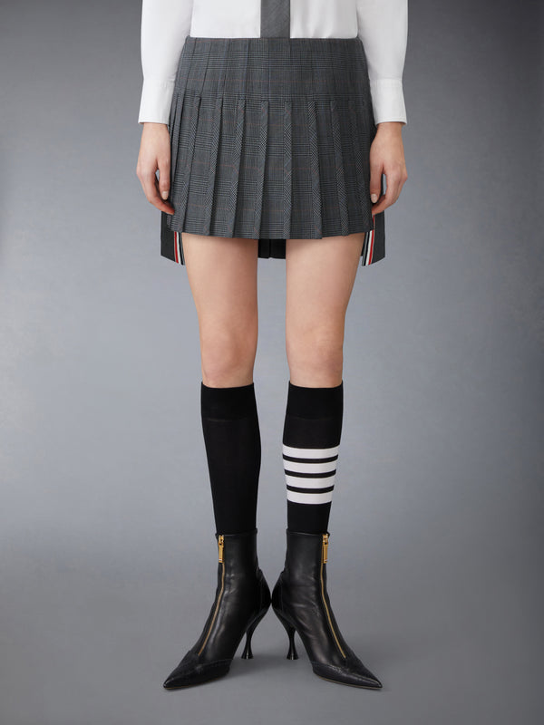 HIGH TWIST WOOL LOW RISE PLEATED MINI SKIRT - image 1