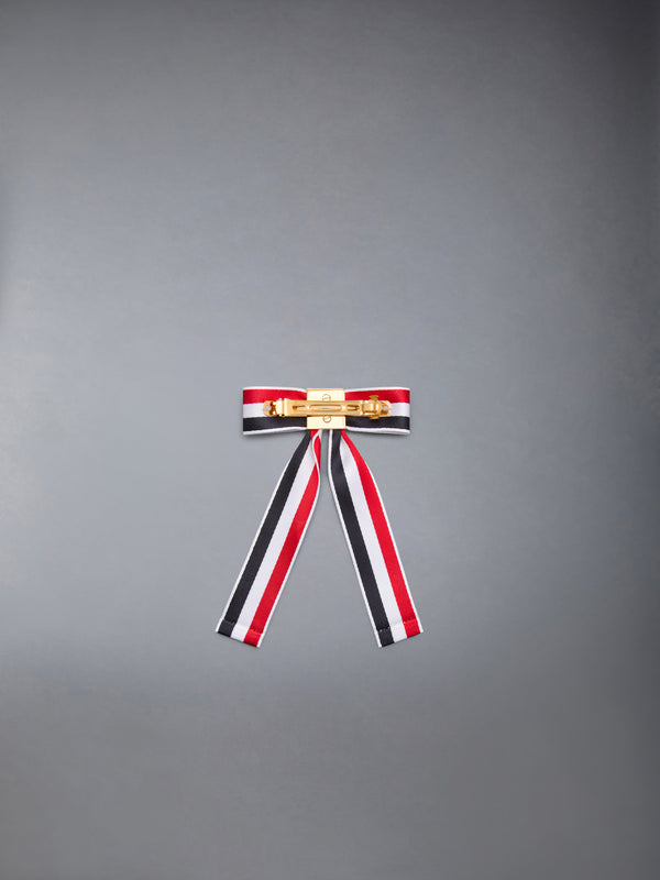 SATIN RWB BOW BARRETTE - image 3